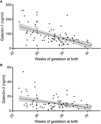 Galectin-Levels Are Elevated in Infants Born Preterm Due to Amniotic Infection and Rapidly Decline in the Neonatal Period